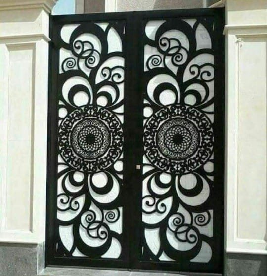 ابواب حديد خارجية للمنازل رخيصة مع افضل التشكيلات والزخارف