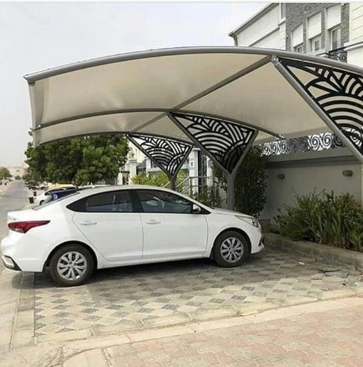 تركيب مظلات وسواتر وجميع أعمال الحدادة